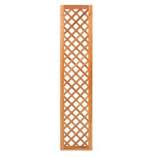 Trellis diagonaal hardhout met rechte lijst 180x40 cm